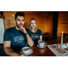 Triko CARPATIAN pánské s vyšívaným motivem - petrol blue