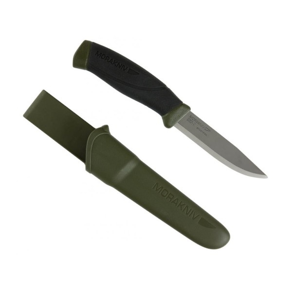 Nůž outdoorový s pevnou čepelí MORAKNIV ARMY Companion MG Carbon steel - zelený