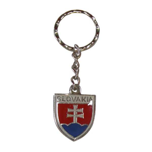 Přívěsek na klíče SVK malý - bílo/stříbrný