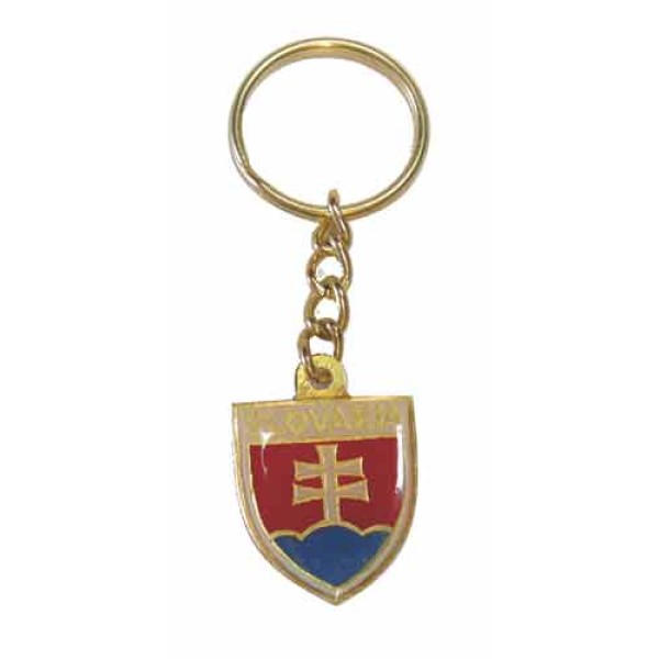 Přívěsek na klíče SVK malý - bílo/zlatý