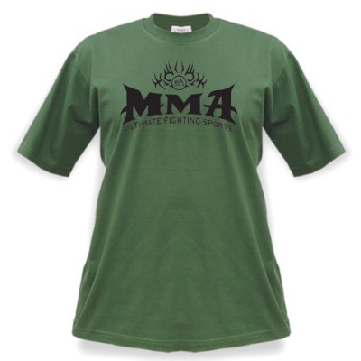 Triko MMA - zelené