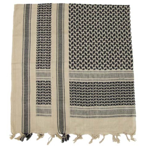 Šátek Arab MFH 16503F - pískovo/černý