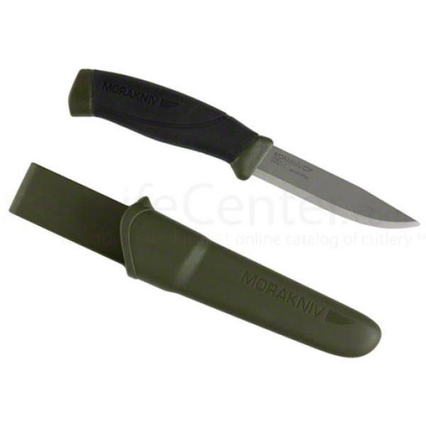 Nůž outdoorový s pevnou čepelí MORAKNIV ARMY Companion MG Carbon steel - zelený