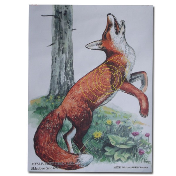 Terč lovecký 44x61 cm "697" - liška