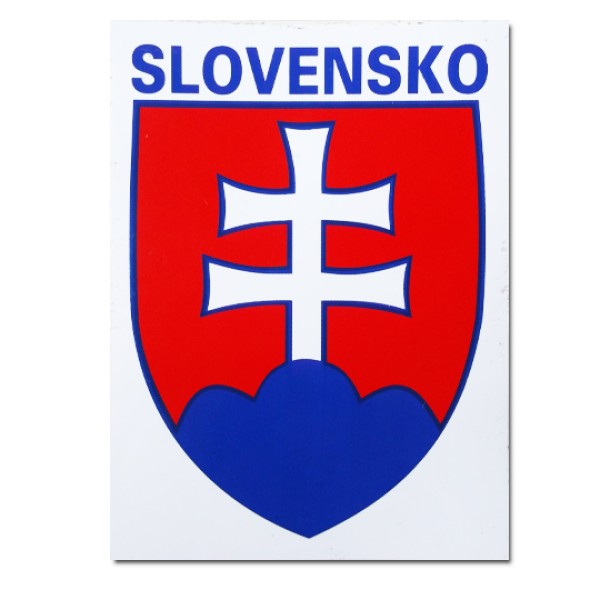 Nálepka SLOVENSKO střední - 90x115 mm
