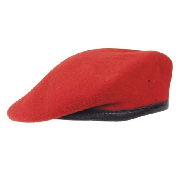 Baret originální armádní BW MFH 610075I používaný - červený