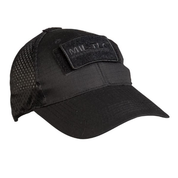 Kšiltovka MIL-TEC Net Baseball Cap - černá