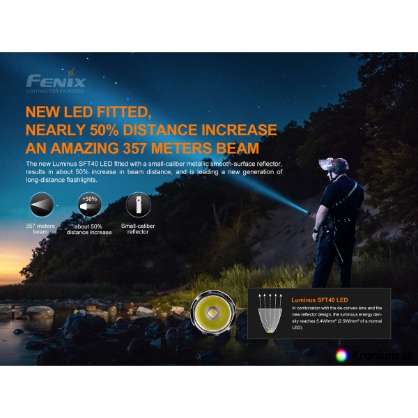 Svítilna taktická FENIX PD35 V3.0 nabíjecí - černá