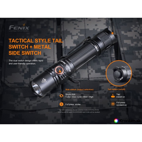 Svítilna taktická FENIX PD35 V3.0 nabíjecí - černá