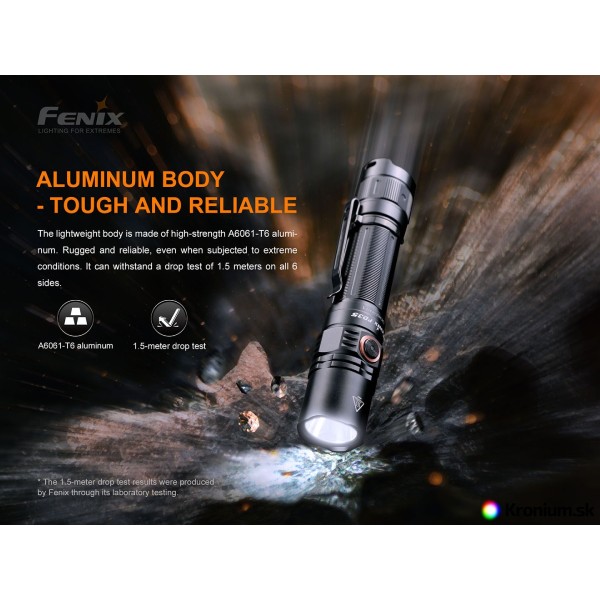 Svítilna taktická FENIX PD35 V3.0 nabíjecí - černá