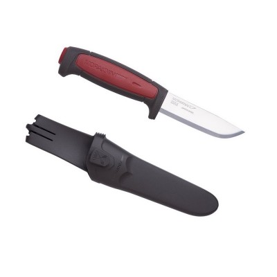 Nůž outdoorový s pevnou čepelí MORAKNIV Pro C Carbon Steel - červený
