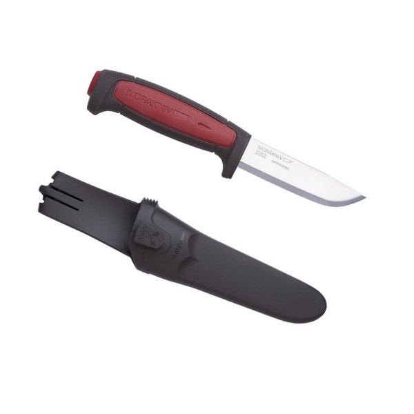 Nůž outdoorový s pevnou čepelí MORAKNIV Pro C Carbon Steel - červený