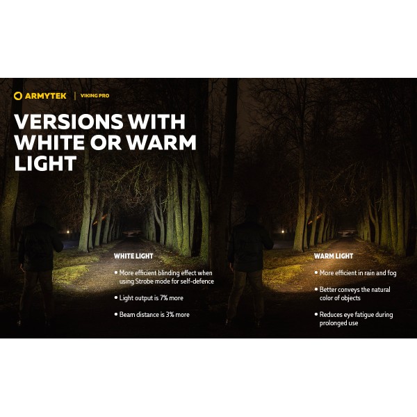 Svítilna ruční LED ARMYTEK Viking Magnet USB Warm - nabíjecí