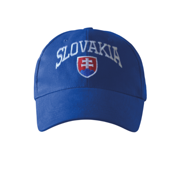 Kšiltovka SLOVAKIA velký nápis, bavlněná - royal modrá