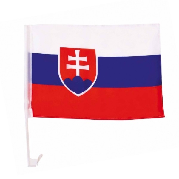Vlajka SLOVENSKO na okno automobilu - SKR