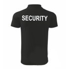 Polokošile SECURITY 180g s bílým nápisem - černá