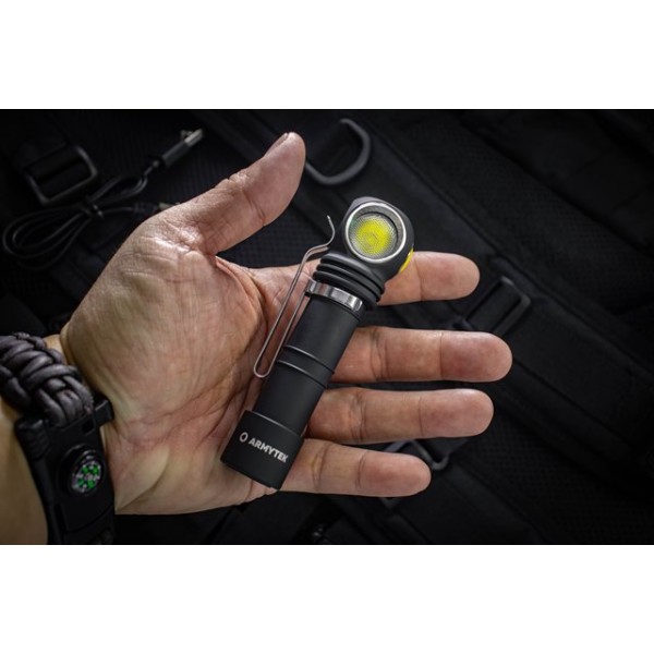 Svítilna multifunkční ARMYTEK Wizard C2 Magnet USB White - černé