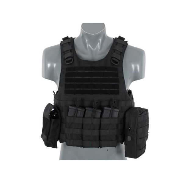 Vesta taktická 8FIELDS Lightweight AAV FSBE Assault Vest System V2 - černá