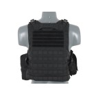 Vesta taktická 8FIELDS Lightweight AAV FSBE Assault Vest System V2 - černá