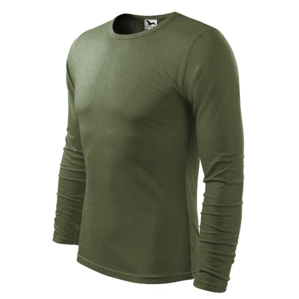 Triko s dlouhým rukávem MALFINI Fit-T Long 160g - khaki olivové
