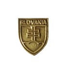 Odznak SLOVAKIA erb střední 1,4x1,6cm - mosadzný